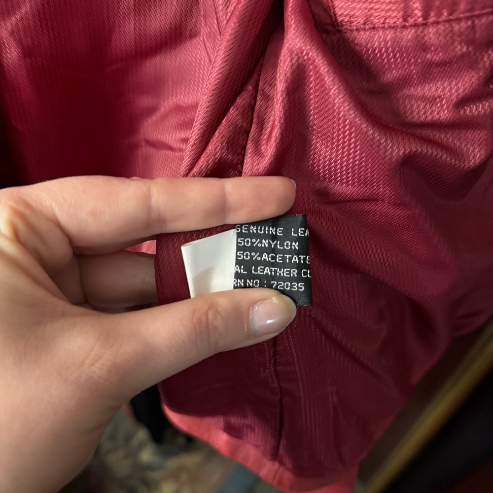 Adler Collection Women’s Red Genuine Leather Zipper Jacket Classic Stylish - Picture 8 of 12